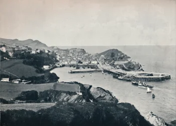 Ilfracombe - Vue typique, montrant la côte escarpée, 1895