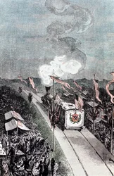 Illustration de De la Terre à la Lune par Jules Verne, 1865