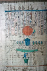 Image du mythe créatif égyptien du Papyrus d