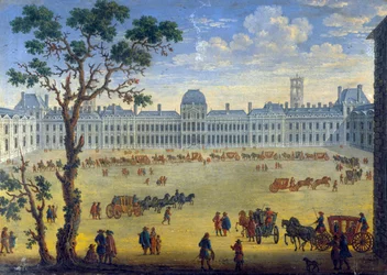 Vue imaginaire des Tuileries, 17ème siècle