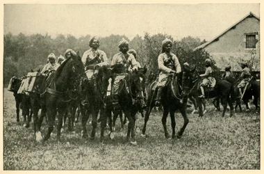 Soldats indiens au front, Première Guerre mondiale, 1914, vers 1920