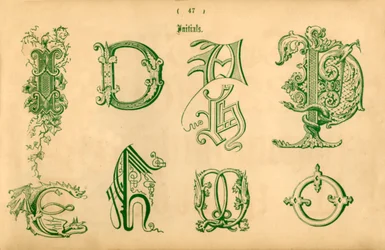 Initiales, 1862