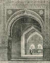 Vue intérieure, prise depuis la Salle des Deux Sœurs, 19e siècle, 1907