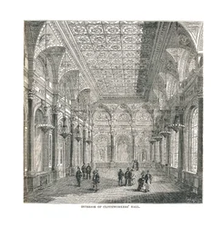Intérieur du Hall des Drapiers, 1878