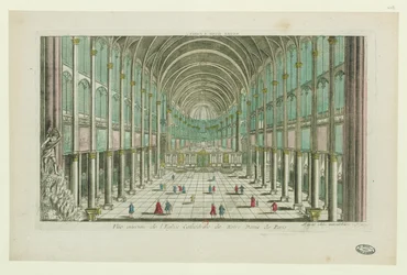 Vue intérieure de la cathédrale Notre-Dame de Paris