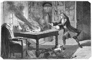 Isaac Newton, scientifique et mathématicien anglais