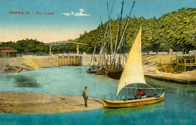 Ismailia - Le Canal, vers 1918-1939