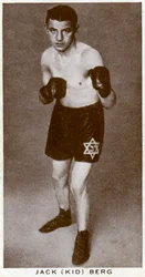 Jack Kid Berg, boxeur anglais, 1938