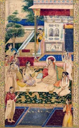 Jahangir et le prince Khurram avec Nur Jahan, vers 1624-1625