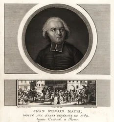 Jean-Sylvain Maury, cardinal français, archevêque et évêque de Montefiascone