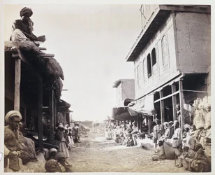Jellallabad, rue principale, vers 1878