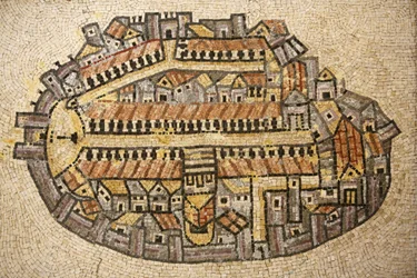 Mosaïque du temple de Jérusalem, Jérusalem, Israël