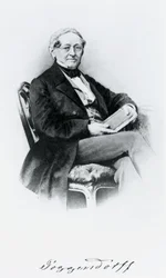 Johann Christian Poggendorf, physicien allemand, milieu 19e siècle