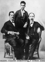 José Marti, Fermin Valdes Dominguez et Gomez Toro, Key West, Floride, USA, 1894