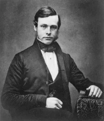 Joseph Lister, chirurgien anglais et pionnier de la chirurgie antiseptique, vers 1855