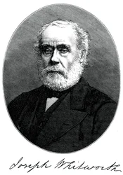 Joseph Whitworth, ingénieur, entrepreneur et inventeur britannique, vers 1880