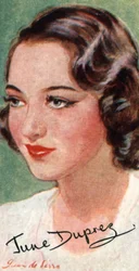 June Duprez, 1918-1984, actrice de cinéma britannique, 20e siècle