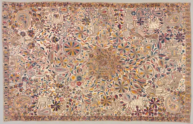 Kantha, couverture cérémoniale, 19e siècle