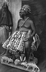 Roi Basu Fondong du Cameroun, Afrique, 1922