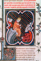 Le roi Charles de Navarre prêchant, 1375-1379