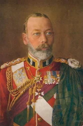 Le roi George V 1865-1936 en tant que colonel en chef du Black Watch