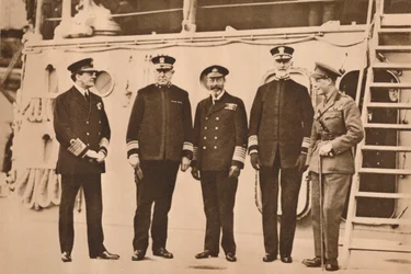 Le roi George V visitant la flotte, novembre 1917, 1935