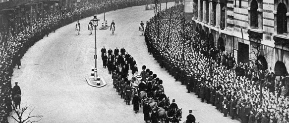 Procession funéraire du roi George V, Londres, janvier 1936