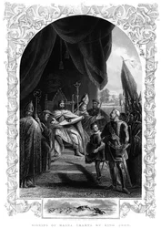 Le roi Jean 1167-1216 signant la Magna Carta à Runnymede, 1215