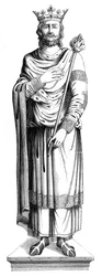Le roi Louis VII de France 1120-1180, 16ème siècle 1849