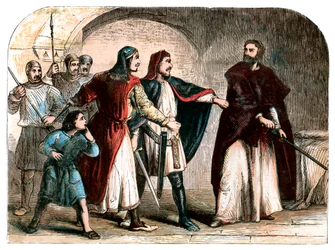 Le roi Richard I en prison