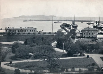 Kingstown - Vue générale du port, 1895