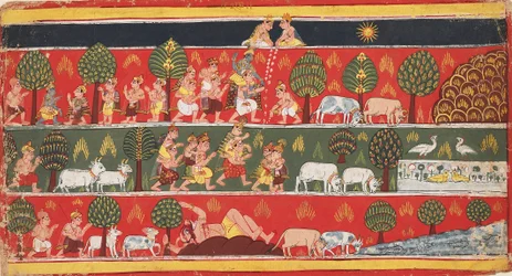 Krishna et les gopis, vers 1720
