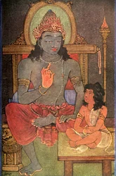 Krishna instruisant Arjuna
