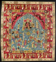 Tapisserie - dite tapisserie persane (tapisserie murale appliquée safavide)