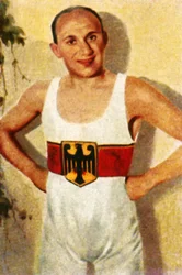 Kurt Leucht, champion allemand de lutte poids coq, 1928