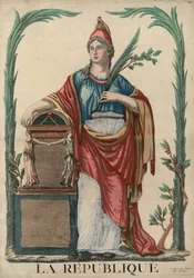 La République Figure allégorique de la République française, 1793