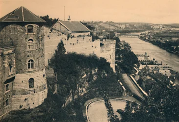 La Tour de la Citadelle et Panorama de la Meuse, vers 1900