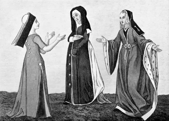 Costume féminin, début du 16e siècle, 1910
