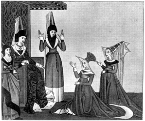 Coiffures de Dames, 15e siècle, 1910