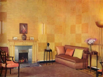 Salon de Lady Leucha Warner décoré par Ronald Fleming, 1933