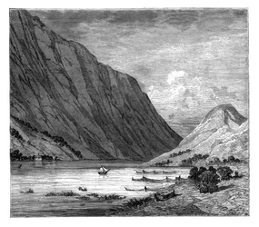 Lac Bandak, Norvège, vers 1890