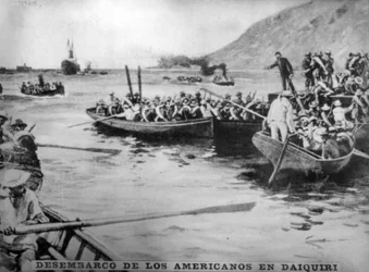 Débarquement des Américains à Daiquiri, 1898