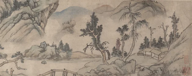 Paysage, début du XXe siècle, date supposée de 1577