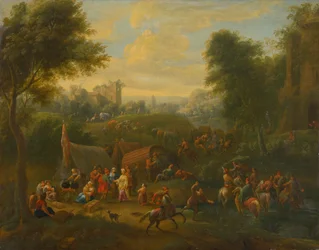 Paysage avec personnages