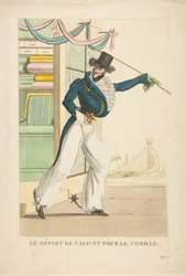 Le Départ de Calicot pour le Combat, 1817-18