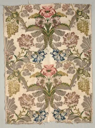 Longueur de tissu brocart, XVIIIe siècle