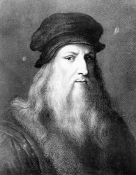 Léonard de Vinci, artiste, ingénieur, scientifique et inventeur italien, 1864