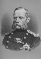 Lieutenant général Sir Frederick Roberts, soldat britannique, vers 1880-1883
