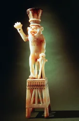 Figurine de lion de la tombe de Toutankhamon, 14e siècle av. J.-C.