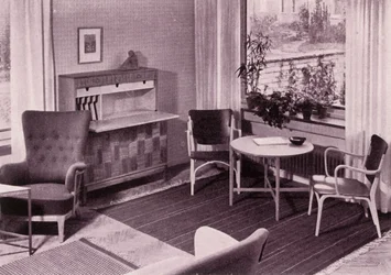 Mobilier de salon par Carl-Axel Acking, fabriqué par A.B. Svenska Möbelfabrikerna, 1949